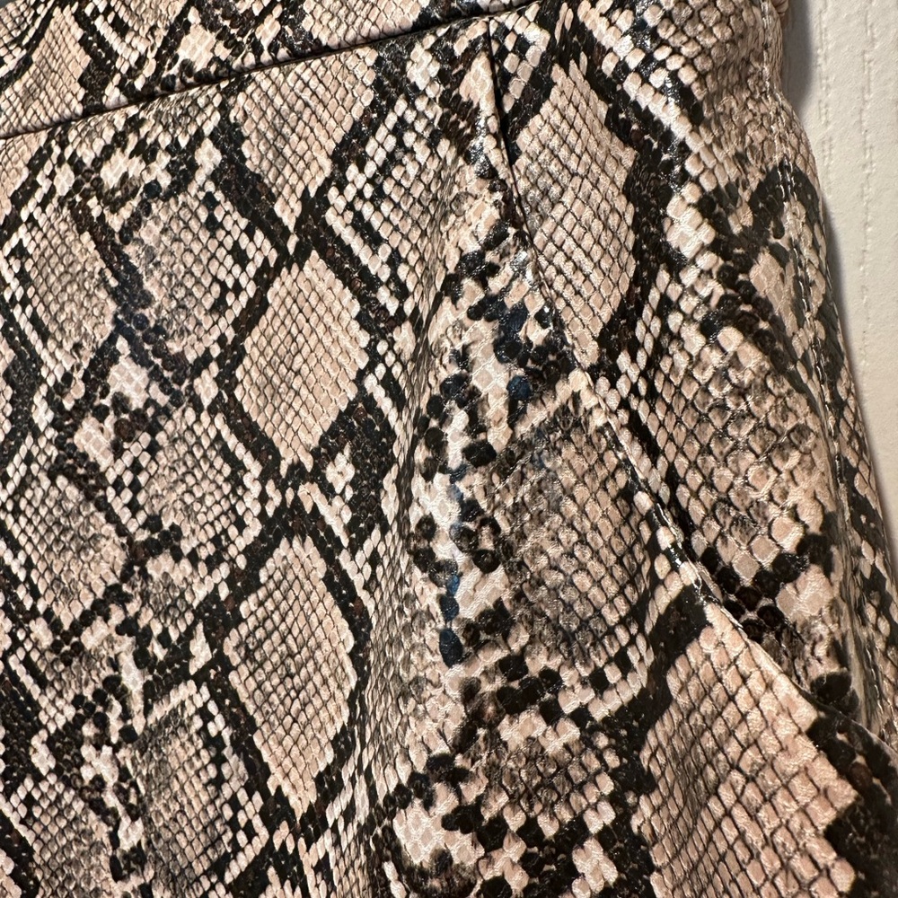 Zara Snake Print Front Slit Midi Skirt - Picture 5 of 9